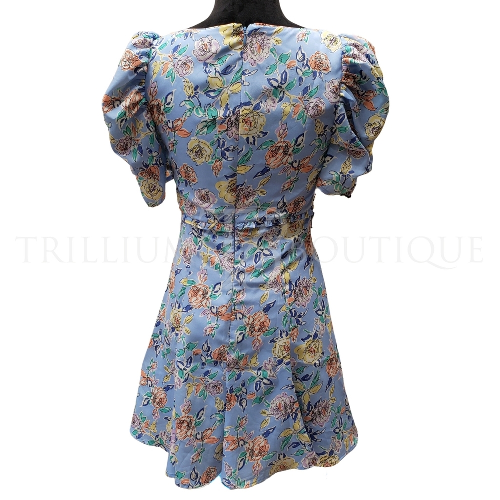 LIKELY Lana Floral Dress Periwinkle Blue/Multi, Size 2 NWT - Picture 6 of 8